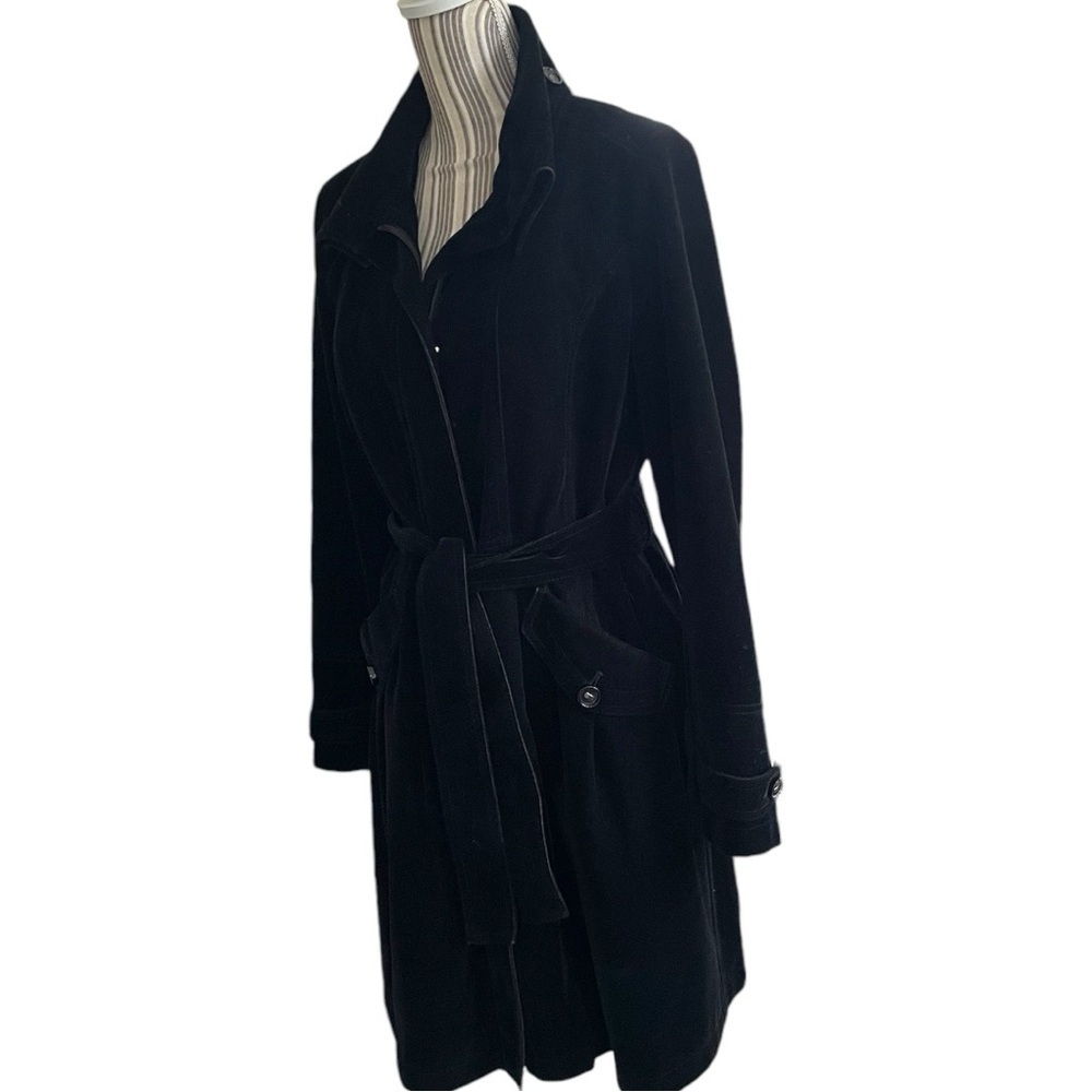 Gallery velvet coat size M,washable, bubble like skirt, vintage? Excellent shape - Picture 10 of 13